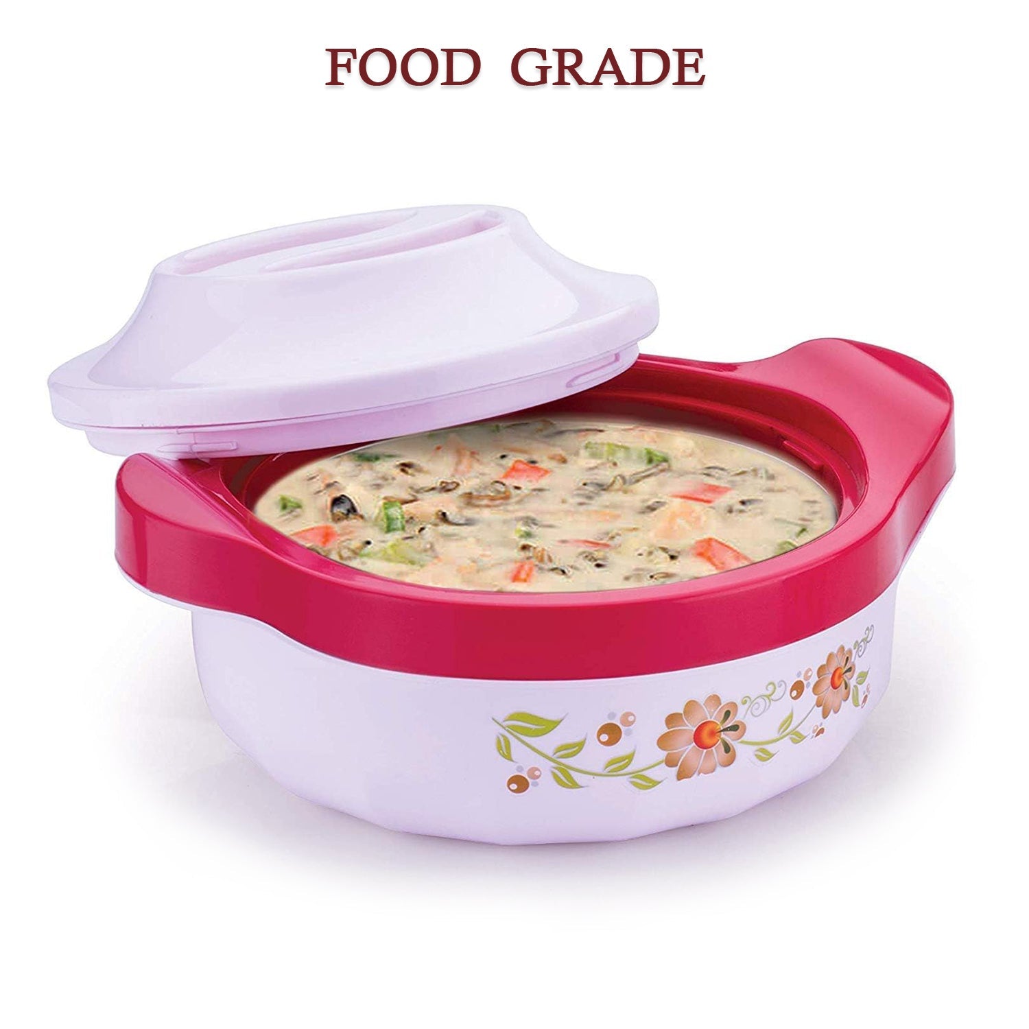 5230 Casserole Set of 3 Premium Casserole Big Size Microwave Safe 3 Pcs Set Floral Print Serve Casserole Set- 800ML,1500 ML and 2500ML DeoDap 5230 Casserole Set of 3 Premium Casserole Big Size Microwave Safe 3 Pcs Set Floral Print Serve Casserole Set- 800ML,1500 ML and 2500ML DeoDap